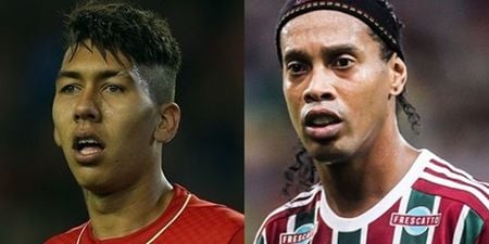 Liverpool fans may be surprised by Ronaldinho’s bold claims about Roberto Firmino