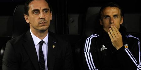 Valencia legend calls for “honest” Gary Neville to quit after Barcelona hammering