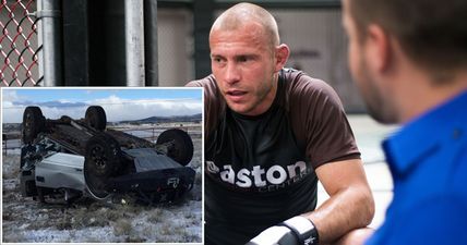 PICS: Donald Cerrone absolutely totalled his jeep on the way to training… is completely fine