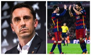 As Gary Neville’s Valencia were thumped by Barcelona, look what was being shown over on Sky Sports 5