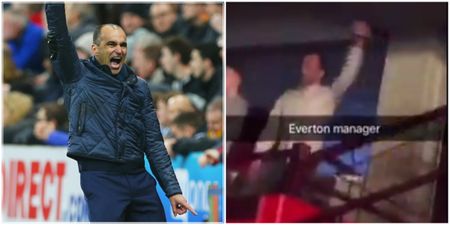 VIDEO: Is this Everton boss Roberto Martinez throwing serious shapes at Jason Derulo concert?