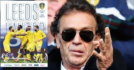 PIC: Massimo Cellino’s heptadecaphobia led to Leeds’ matchday programme being changed to this