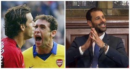 Watch: Ruud van Nistelrooy brilliantly takes the piss out of old enemy Martin Keown