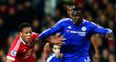 PIC: Chelsea’s Kurt Zouma stretchered off in agony during Manchester United clash