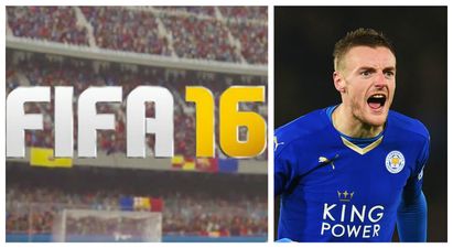 VIDEO: Jamie Vardy celebrates FIFA 16 rating upgrade by smashing old ratings with headbutt