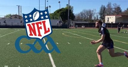 VIDEO: Aidan O’Shea trying his hand at American Football doesn’t go so smoothly