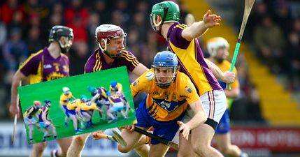 VIDEO: Wexford and Clare engage in the hurling ruck to end all hurling rucks