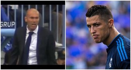 Watch: Zinedine Zidane lost his rag when Cristiano Ronaldo missed a penalty