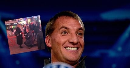 Brendan Rodgers proposes to his girlfriend on Times Square, the internet doesn’t let him away with it