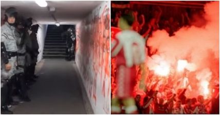 VIDEO: This is what it’s like to walk out onto the pitch before Serbia’s frightening ‘Eternal Derby’