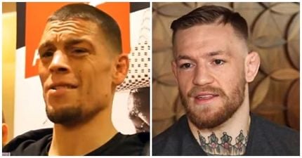 Nate Diaz already won his first staredown with Conor McGregor