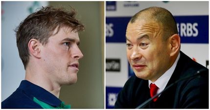 Andrew Trimble had a wry response to Eddie Jones’ latest batch of incendiary comments