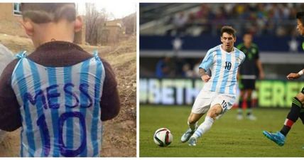 PIC: Lionel Messi sends a special gift to young Murtaza Ahmadi