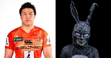 The Sunwolves’ new mascot looks like it has been abusing substances