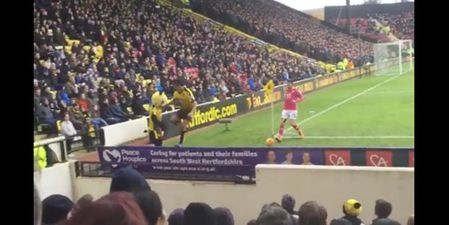 VIDEO: Watford’s Nathan Ake somehow survives dropping into massive hole against Bournemouth