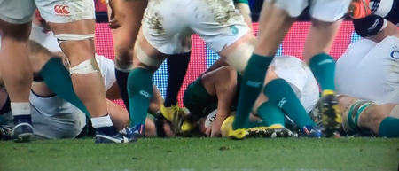 WATCH: Mike Brown escaped a red card for this series of kicks at Conor Murray’s head