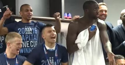 VIDEO: Yaya Toure really did not want to celebrate with his Manchester City team mates