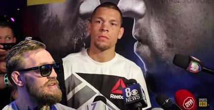 WATCH: Nate Diaz claims Conor McGregor is only pushed like he is because he’s from Ireland