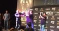 Watch: Conor McGregor swings at Nate Diaz in pre-fight press conference