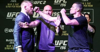 Conor McGregor says Nate Diaz’s “wrist will never be the same” after his press conference strike