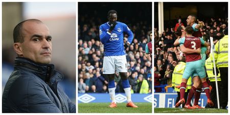 Everton fans go into meltdown after West Ham stun them with late comeback