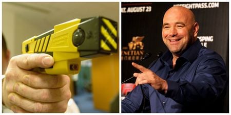 VIDEO: UFC boss Dana White gets tased by former SWAT team