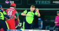 WATCH: Oman batsman swings wildly at Kevin O’Brien’s legs during wicket celebrations