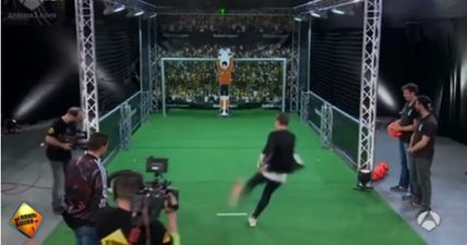 WATCH: Antoine Griezmann cunningly tricks unbeatable goalkeeping robot