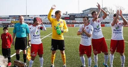 WATCH: Edwin van der Sar saved a penalty on his return from retirement