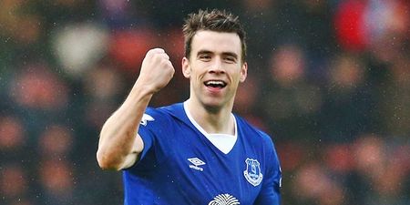 Seamus Coleman took legendary status to new level for these delighted Everton fans