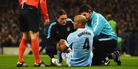 Terrifying stat suggests Vincent Kompany’s injury is very bad news for Manchester City’s Champions League hopes