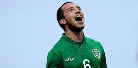 Former Ireland U21 Samir Carruthers has literally p****d two weeks wages away