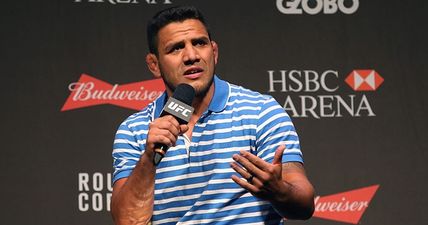 Rafael dos Anjos is not one bit happy about the Conor McGregor v Nate Diaz rematch talk