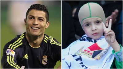 VIDEO: Five-year-old Palestinian left orphaned by fire-bomb attack gets to meet his hero Ronaldo