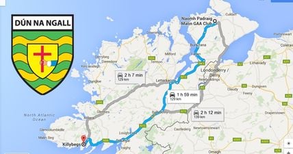 Club football is back in Donegal and so are the longest journeys in Ireland for a game