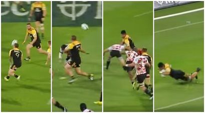 WATCH: Hard luck to the three unfortunates that tried to take down Ardie Savea