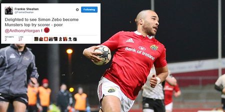 Anthony Horgan sends classy message to Simon Zebo after he breaks his Munster try-scoring record