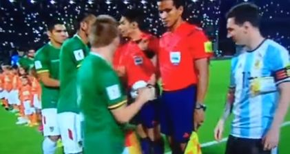 Watch: The Bolivia captain explains why Lionel Messi refused to shake his hand