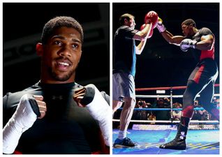 WATCH: Anthony Joshua looks ferocious on this pad workout with his trainer