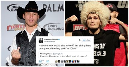 Cowboy Cerrone claims he was contracted to fight Khabib Nurmagomedov only to be shafted