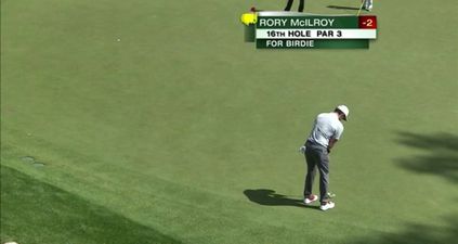 Watch: This 40ft putt was the highlight of Rory McIlroy’s round on day two of the Masters