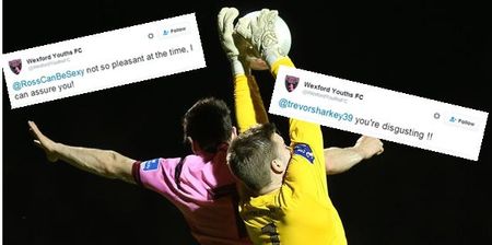 Wexford Youths knock the best craic out of an unfortunate in-game typo about their goalkeeper