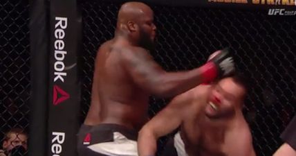 VIDEO: Derrick Lewis dedicates win to late coach after starching Gabriel Gonzaga in first