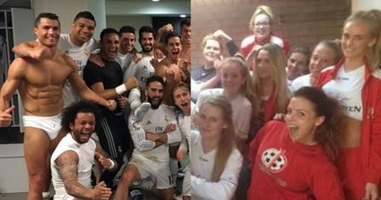 Dutch women’s team brilliantly take the piss out of Cristiano Ronaldo’s changing room celebration