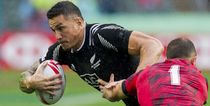 ‘Bloody legend’ Sonny Bill Williams gives Hong Kong Sevens trophy to crying New Zealand fan