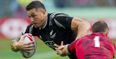 ‘Bloody legend’ Sonny Bill Williams gives Hong Kong Sevens trophy to crying New Zealand fan