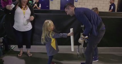 WATCH: Robbie Keane meets three-year-old fan who was left heartbroken by the striker’s injury