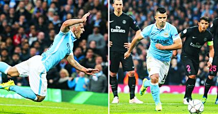 PIC: Young Manchester City fans watching Sergio Aguero’s penalty will make your heart sink