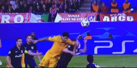 VIDEO: Luis Suarez left Diego Godin with a massive black eye after filthy elbow