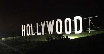 Down club erect life-sized Hollywood sign overlooking pitch in build-up to genius fundraiser